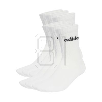 2. Adidas Linear Crew Socks Cushioned 6 Pairs JL6096