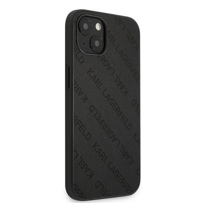 4. Karl Lagerfeld KLHCP13SPTLK iPhone 13 mini 5,4 "hardcase black / black Perforated Allover