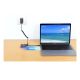 6. Manhattan 154321 Cable Adapter 0.15m USB Type-C 2 x HDMI Black