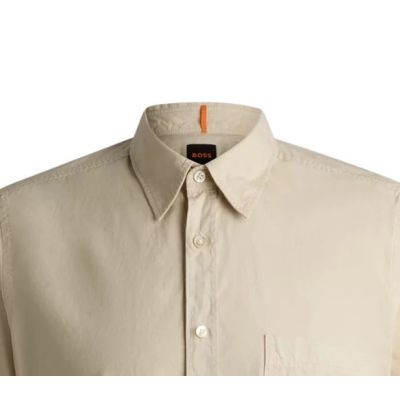 3. Men's shirt BOSS Relegant_6-short_M Light Beige (50537331-271)
