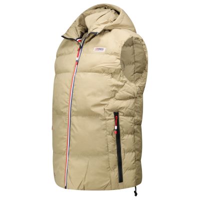 4. Men’s vest Geographical Norway VITO BEIGE DB MEN 001 (WZ6241H/GN-BEIGE)