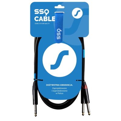 SSQ JSJM2 - stereo jack cable - 2x mono jack 2 meters