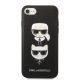 3. Karl Lagerfeld KLHCI8SAKICKCBK iPhone 7/8 / SE 2020 / SE 2022 black/black hardcase Saffiano Karl&Choupette Head
