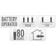 6. BATTERY-OPERATED WIRE LAMPS GARLAND 80 LED SUPER WARM WHITE