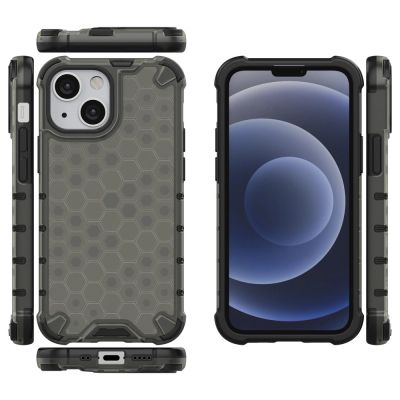 2. Honeycomb Case armor cover with TPU Bumper for iPhone 13 mini black