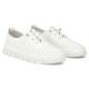 4. Women's leather openwork shoes, white Filippo DP7671