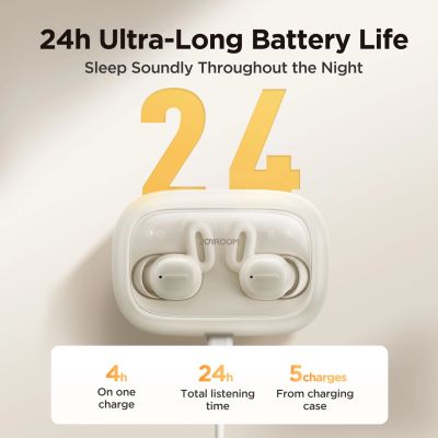9. Joyroom JR-TS1 Cozydots Series Wireless TWS Headphones for Sleeping ANC Bluetooth 5.3 - White