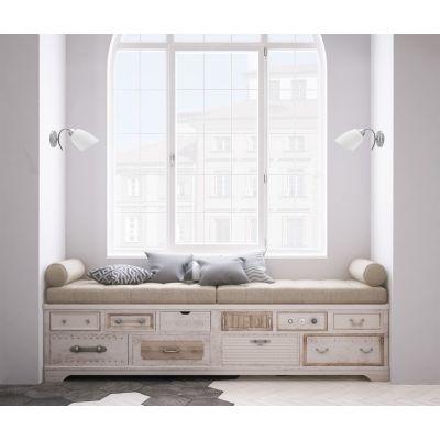 5. Classic single wall lamp Activejet NIKITA Nickel E27 for the living room