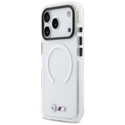 2. BMW M IML Shockproof Metal Logos MagSafe Case for iPhone 17 Pro Max - Transparent