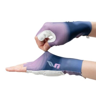 2. Rockbros S389 Women's Short Shock Absorbing Cycling Gloves L - Purple