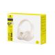 4. Baseus Bass BH1 Lite Wireless On-Ear Bluetooth 6.0 Headphones - White