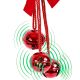 3. DECORATIVE BALL DECORATION, LENGTH 46 CM, RED