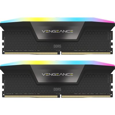 2. Corsair Vengeance RGB CMH32GX5M2B6200C36 Memory Module 32GB 2 x 16GB DDR5