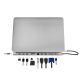 6. LogiLink UA0373 - Wired - USB 3.2 Gen 1 (3.1 Gen 1) Type-C - 100 W - 3.5 mm - 10,100,1000 Mbit/s - Aluminum