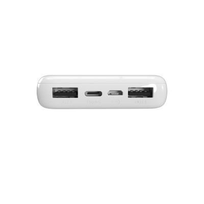 3. Powerbank Puro White 10000mAh 12W 2xUSB-A + USB-C - white
