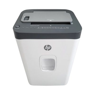 2. HP ONESHRED Auto 200CC Paper Shredder, White and Gray