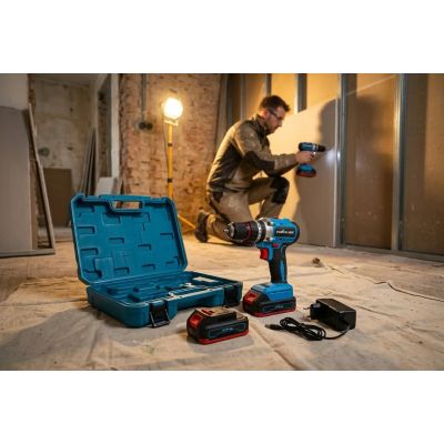 8. EXTRALINK POWERLINK Cordless Drill Driver PWL-CD1002C 10MM 20V 2X1.5AH