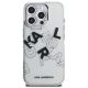 3. Karl Lagerfeld IML Sketched Graphic Case for iPhone 16 Pro Max - Clear