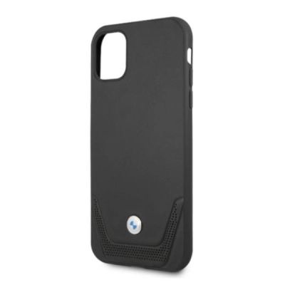 6. BMW Leather Perforate Case for iPhone 11 / Xr - Black