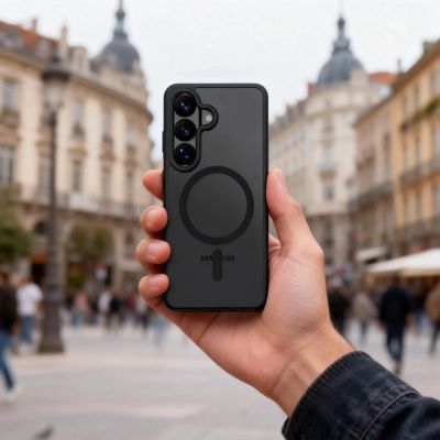 6. Tech-Protect Magmat MagSafe Case for Samsung Galaxy S26 - Black