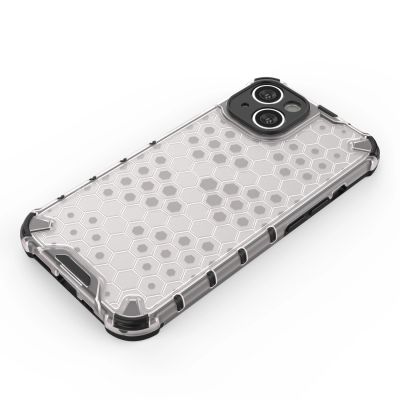 3. Honeycomb case for iPhone 14 Plus armored hybrid cover blue