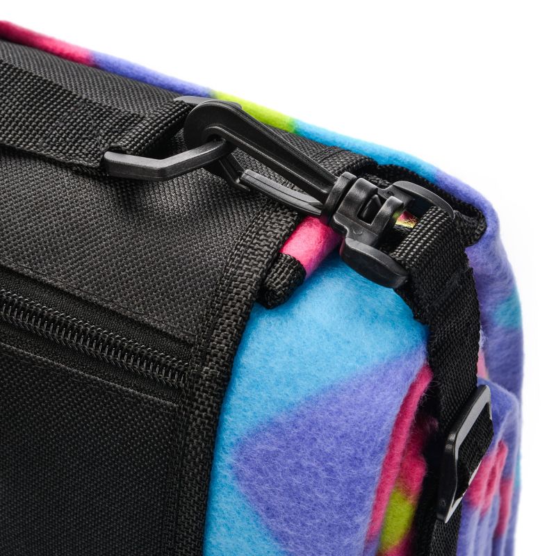 10. METEOR PICNIC BLANKET 200x200 cm XXL zigzags multicolor