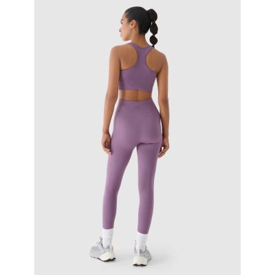 8. Women's seamless high-waisted training leggings 4F 4FWAW24TFTIF278-50S