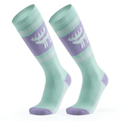 Qunature 037202 ski socks size 43-48 (L/XL) - purple-green