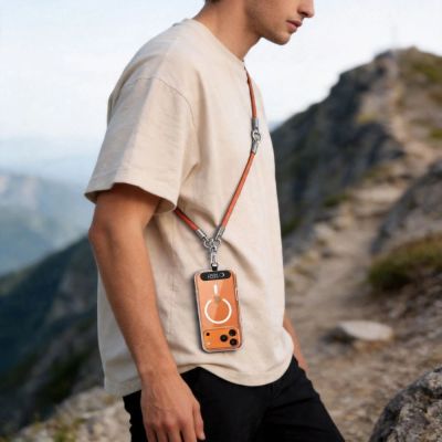 7. Tech-Protect C10S Rope Phone Lanyard - Orange