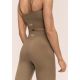 2. CASALL Women's Seamless Rib Slit Pants Green