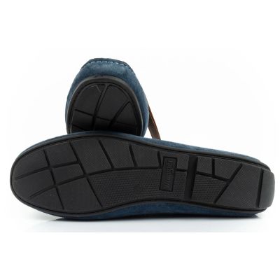 9. Wrangler men's shoes Maifield Suede moccasins, navy blue