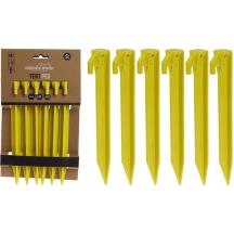 TENT PEGS 23CM SET OF 6 PLASTIC REDCLIFFS