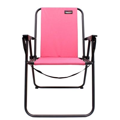 5. REDCLIFFS RED FOLDING CAMPING CHAIR WITH ARMRESTS