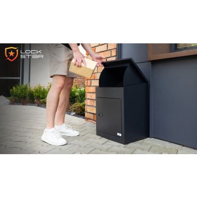 7. Extralink LockStar parcel locker box 44x34x55cm steel parcel box