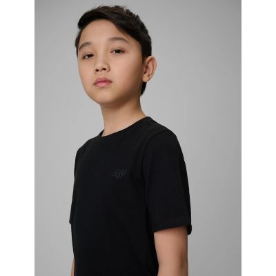 4. Boys' Plain Regular-Fit T-Shirt 4F 4FJRMM00TTSHM3596-20S