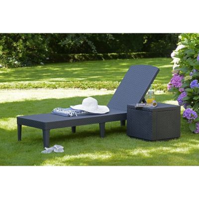 4. KETER Jaipur 235162 garden lounger (anthracite color)