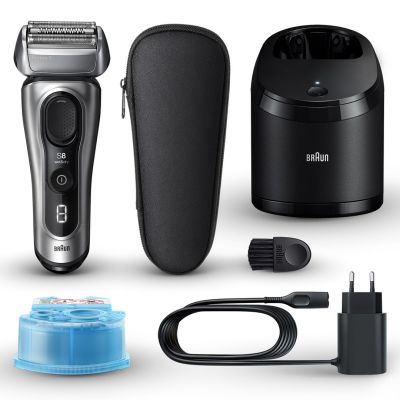 2. Braun Series 8 8567cc Foil Shaver Trimmer Black, Silver