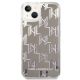3. Karl Lagerfeld KLHCP14SLMNMS iPhone 14 6.1 "hardcase silver / silver Liquid Glitter Monogram
