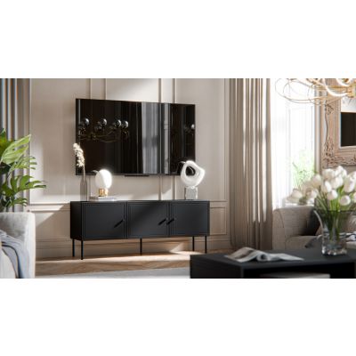 3. 3D TV cabinet PALAZZO BIS 151x40x60 black matt
