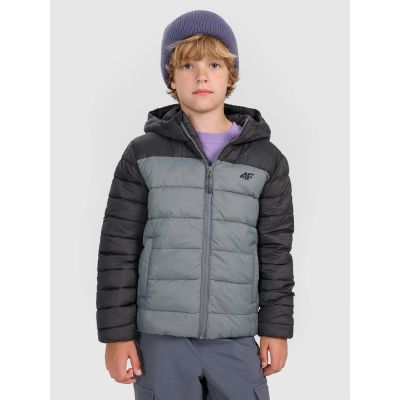 Boy's down jacket with synthetic filling 4F 4FJRAW25TDJAM0770-25S