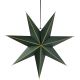 2. DECORATIVE HANGING PAPER STAR FSC 18x45CM GREEN 7 ARMS MICA