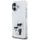 2. Karl Lagerfeld IML Aquarelle Karl & Choupette & Logo iPhone 16 Case - White