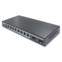 Managed L2 Switch with 8 Gigabit PoE Ports and 2 SFP Ports