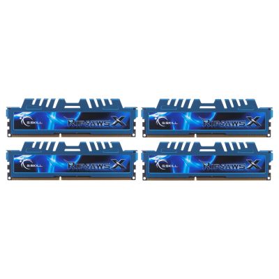 3. G.SKILL RipjawsX F3-1600C9Q-32GXM Memory Kit (DDR3 DIMM; 4 x 8 GB; 1333 MHz; CL9)