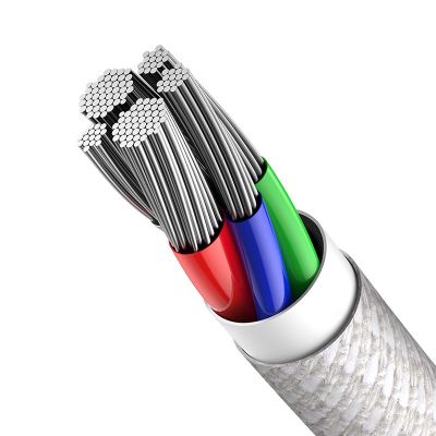 6. BASEUS USB-C to Lightning Cable 20W, 5A, 1m (White)