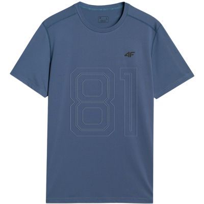 2. Men's T-shirt 4F FNK M1521 denim 4FWAW25TFTSM1521 32S