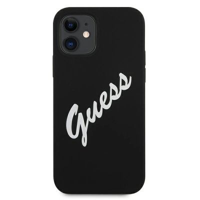 3. Guess GUHCP12SLSVSBW iPhone 12 mini 5.4" black and white hardcase Silicone Vintage