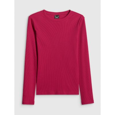 7. Women's long sleeve slim ribbed knit 4F 4FRAW25TLONF656-53S