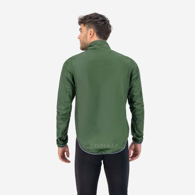 4. Rogelli ESSENTIAL rain jacket green XL