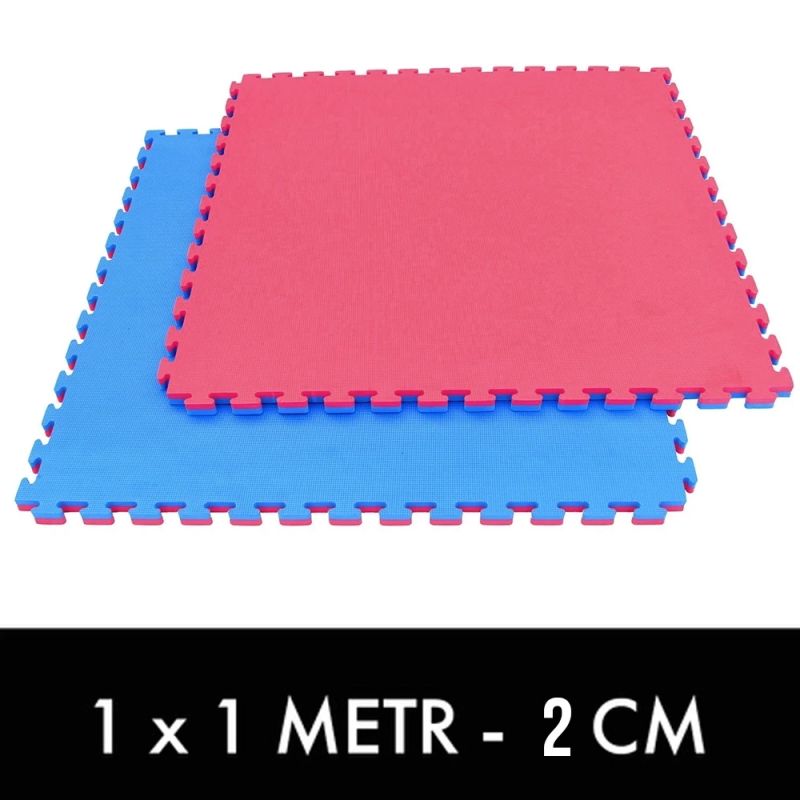Exercise mat with Safety Certificate - Puzzle 1x1m - Tatami 2 cm
